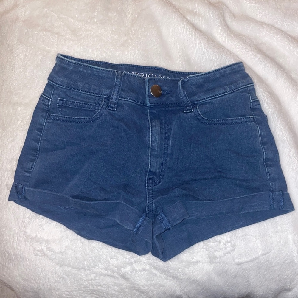 American eagle super stretch jean shorts